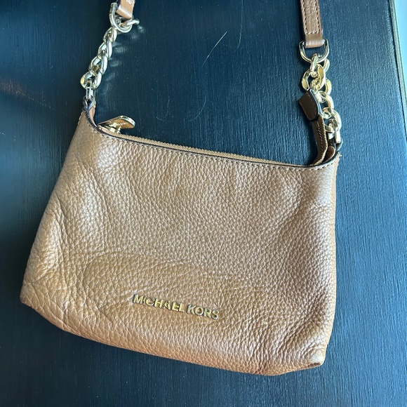 Michael Kors Tan Leather Crossbody Bag - Picture 1 of 5